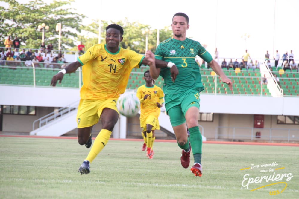 228Foot 228Foot-Élim CAN U23 : le Togo tenu en échec par l’Afrique du Sud au Stade de Kégué